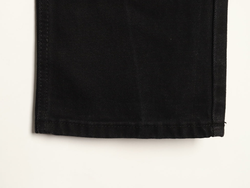 Chrome Hearts Cross-Motif Jeans with Back Lettering - Black/Pink