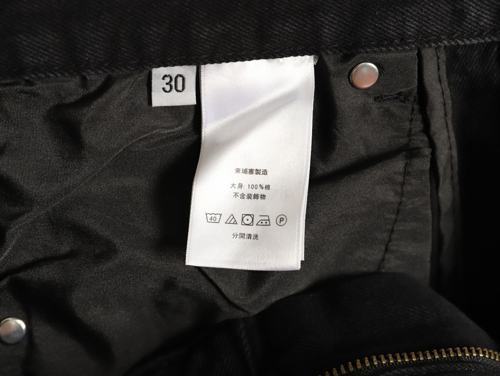 Chrome Hearts Cross-Motif Jeans with Back Lettering - Black/Pink