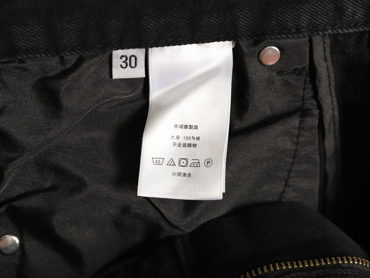 Chrome Hearts Cross-Motif Jeans with Back Lettering - Black/Pink