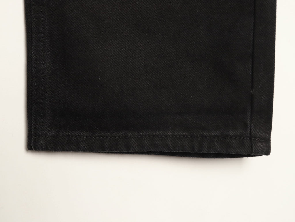 Chrome Hearts Cross-Motif Jeans with Back Lettering - Black/Red