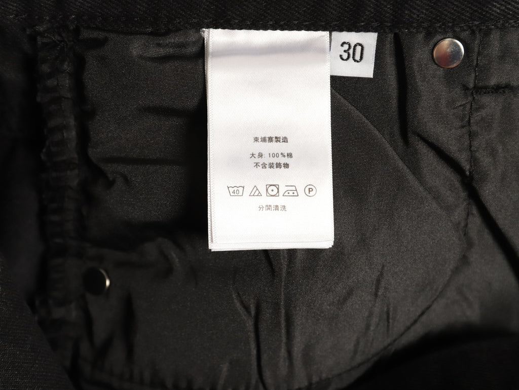 Chrome Hearts Cross-Motif Jeans with Back Lettering - Black/White