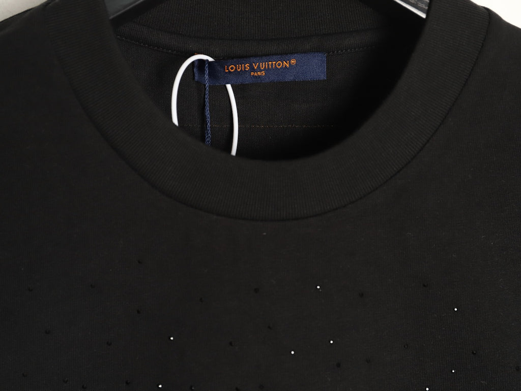 Louis Vuitton Script Lettering Graphic T-Shirt - Black