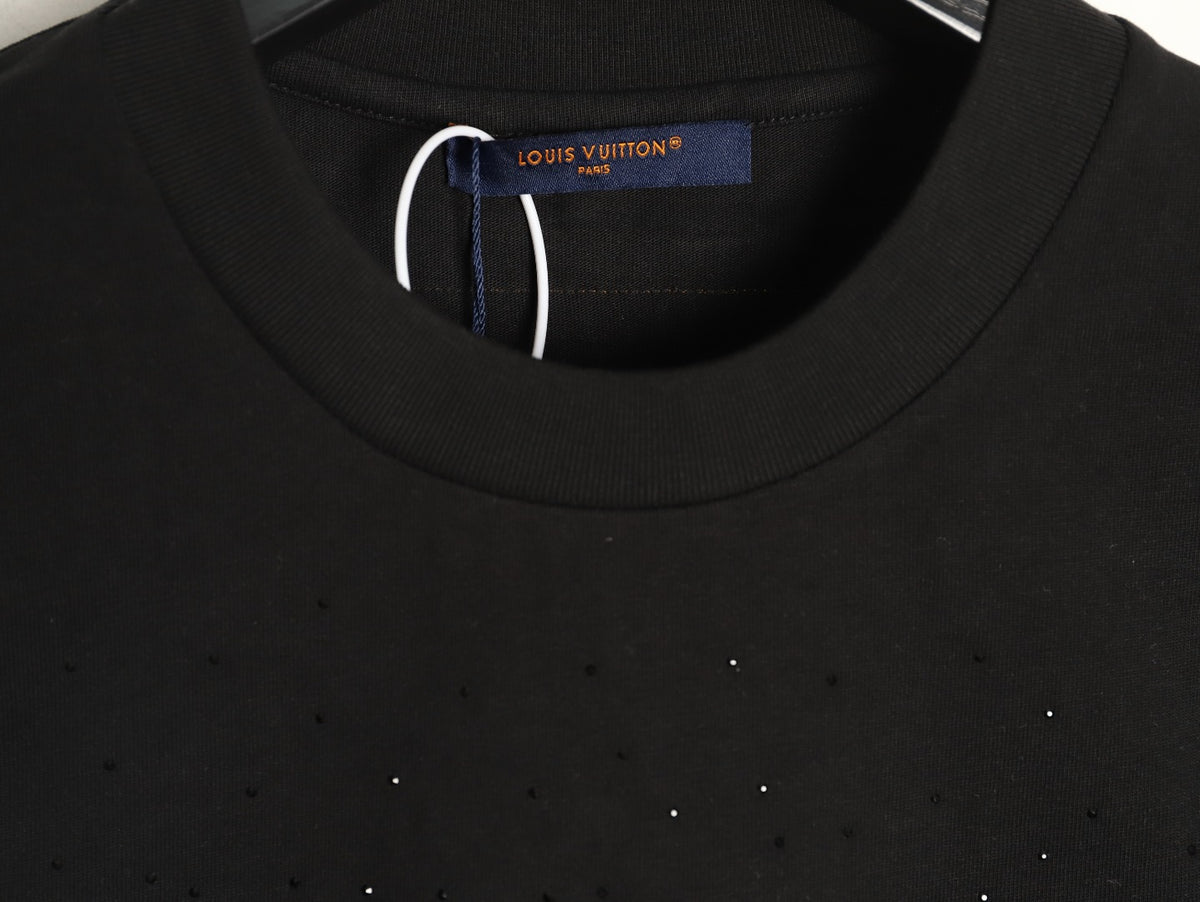 Louis Vuitton Script Lettering Graphic T-Shirt - Black