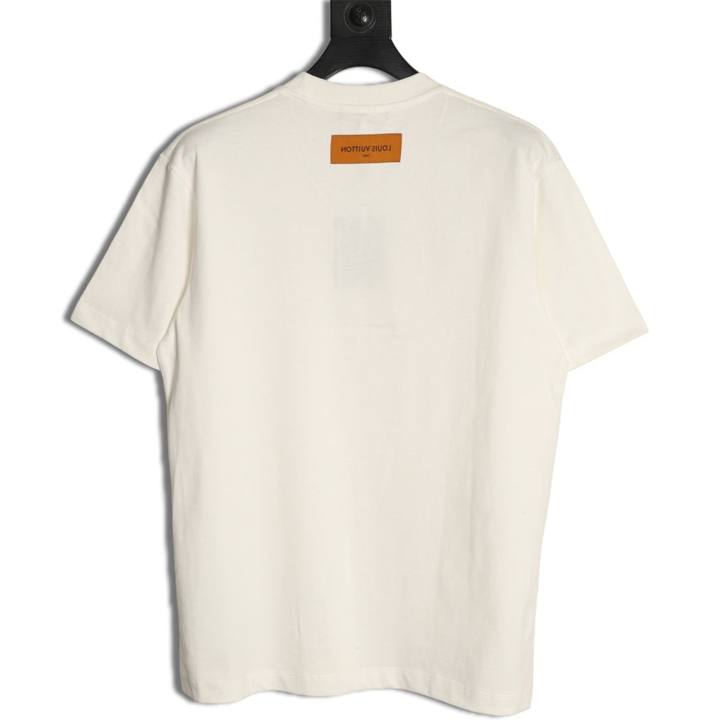 Louis Vuitton Script Lettering Graphic T-Shirt - Off-White