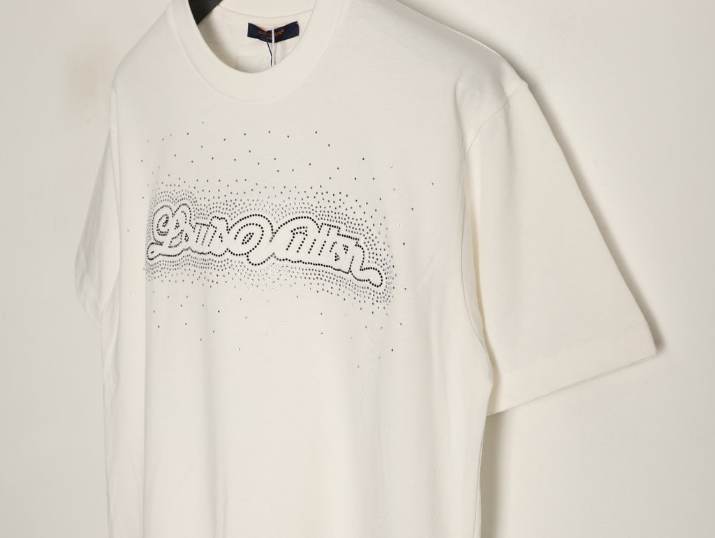 Louis Vuitton Script Lettering Graphic T-Shirt - Off-White