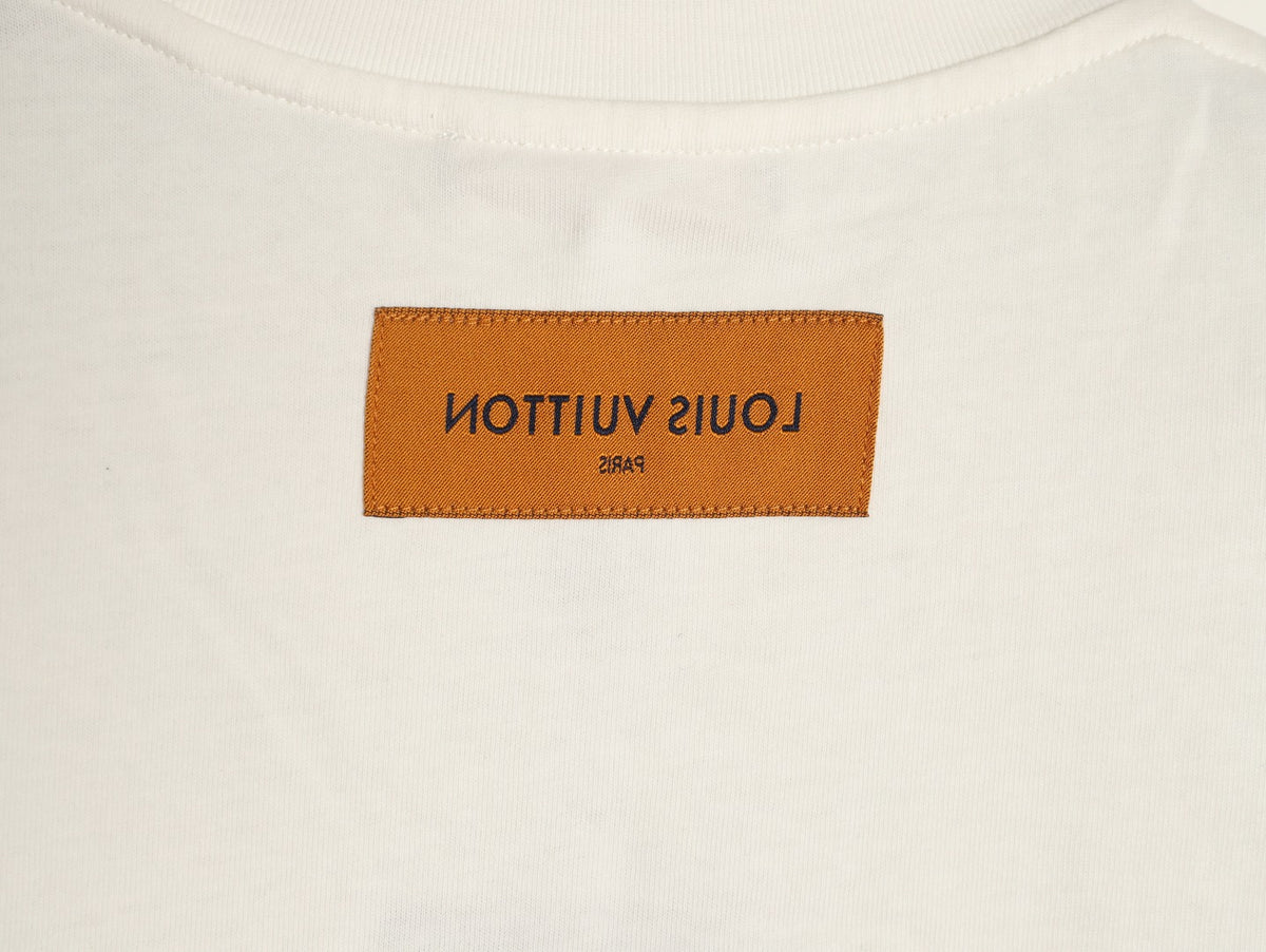 Louis Vuitton Script Lettering Graphic T-Shirt - Off-White