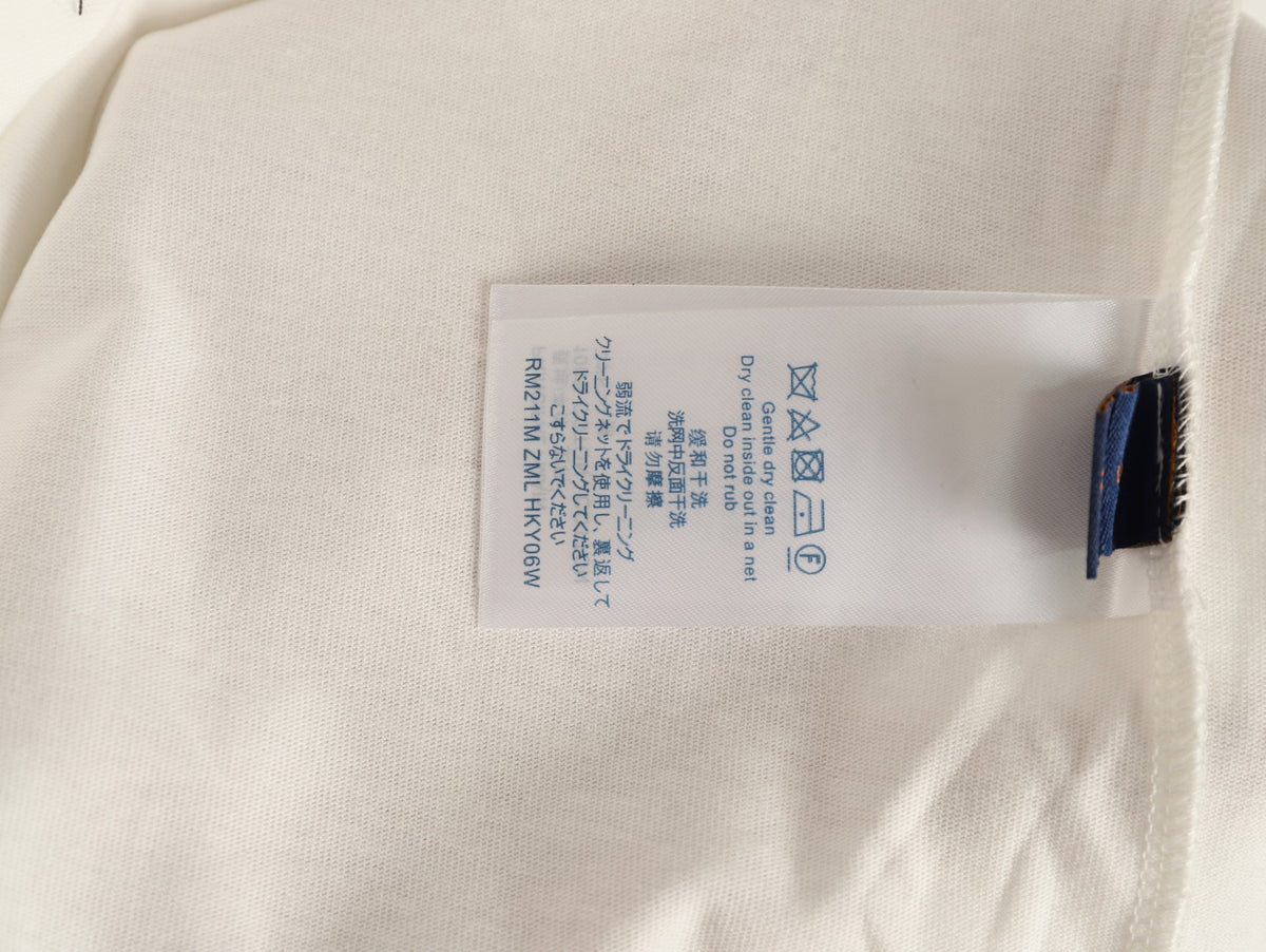 Louis Vuitton Script Lettering Graphic T-Shirt - Off-White