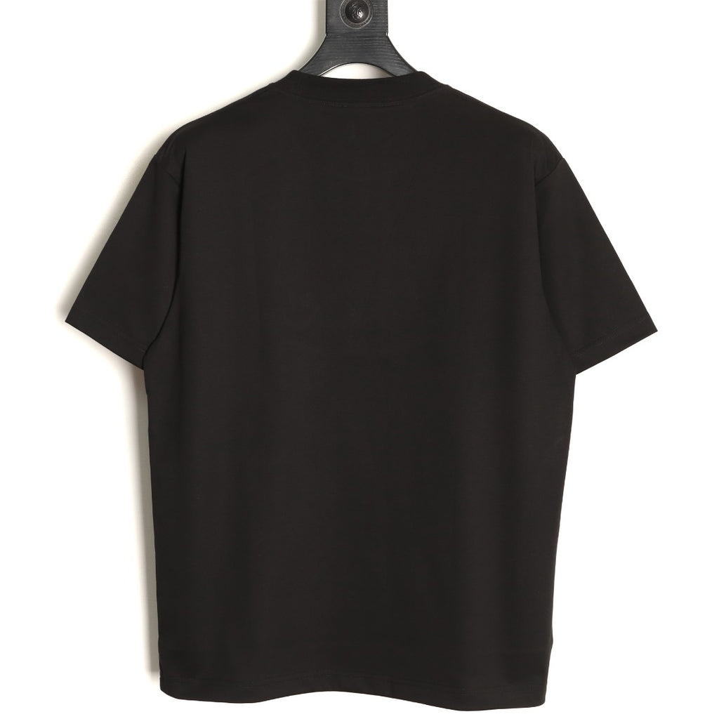 Dior Script Lettering Graphic T-Shirt - Black