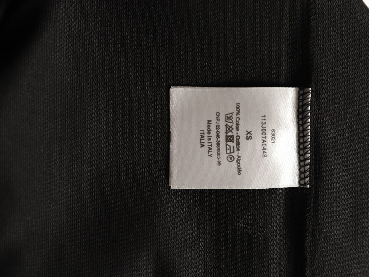 Dior Script Lettering Graphic T-Shirt - Black