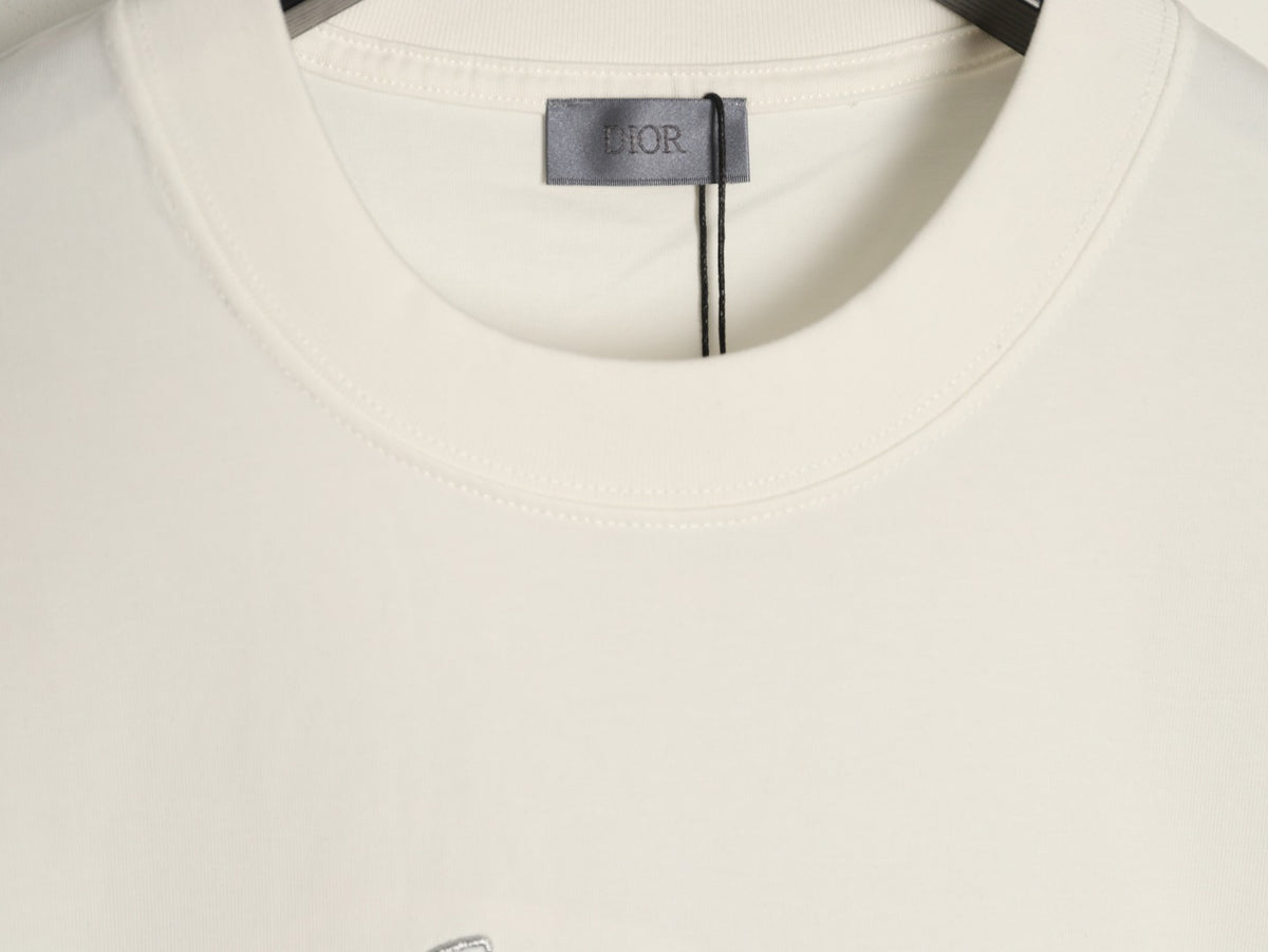 Dior Script Lettering Graphic T-Shirt - Off-White