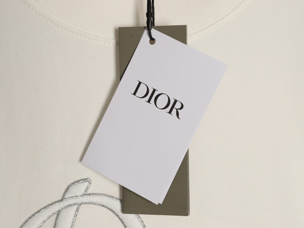 Dior Script Lettering Graphic T-Shirt - Off-White