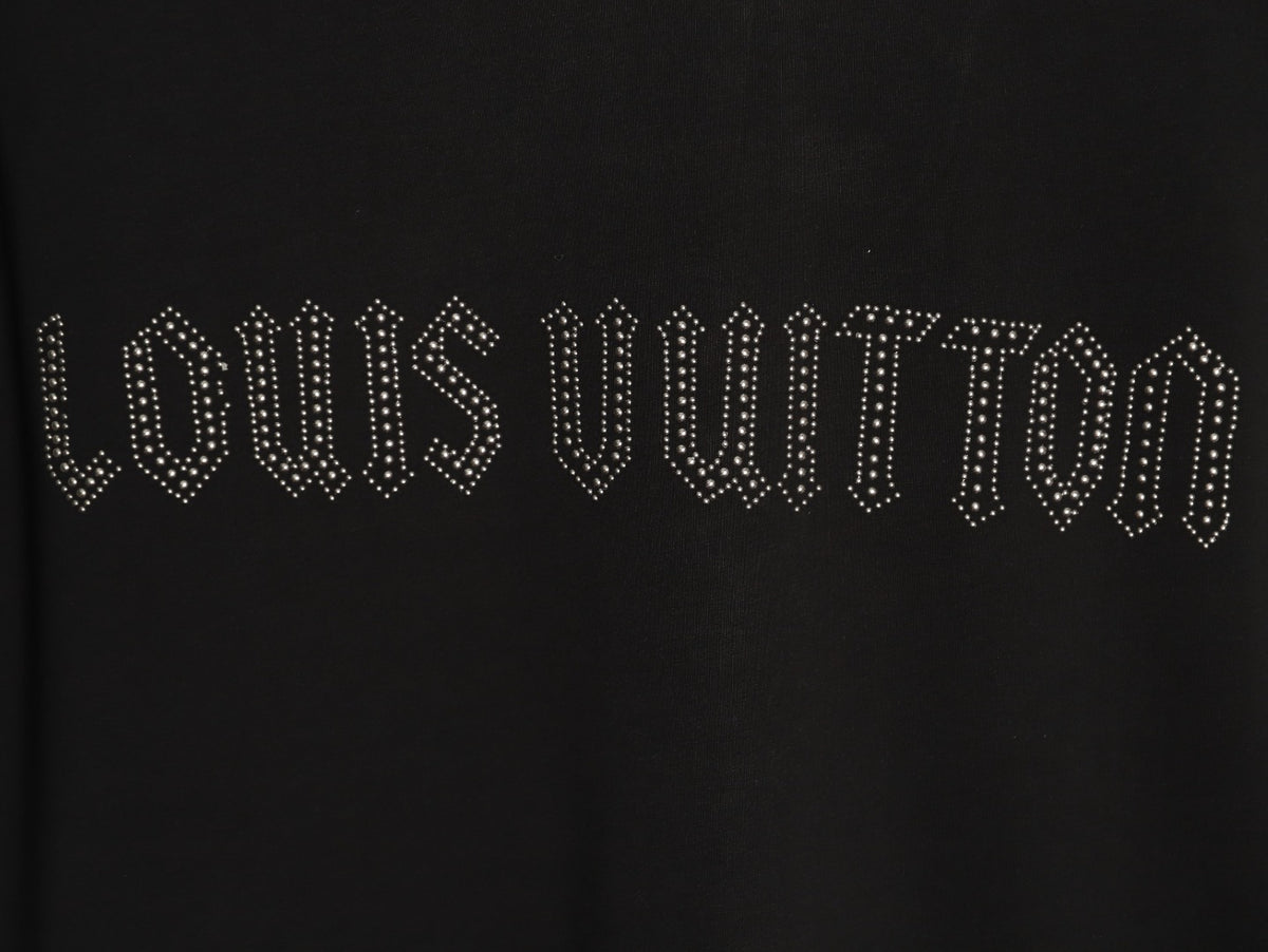 Louis Vuitton Dotted Lettering T-Shirt - Black