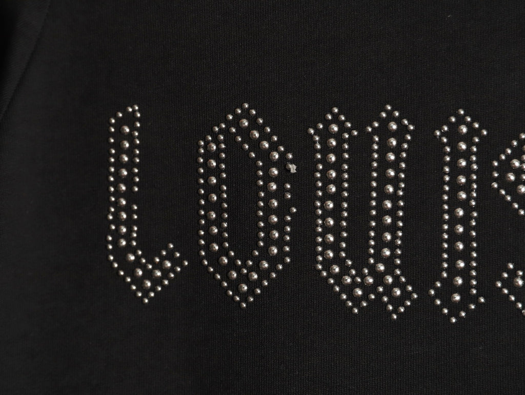 Louis Vuitton Dotted Lettering T-Shirt - Black
