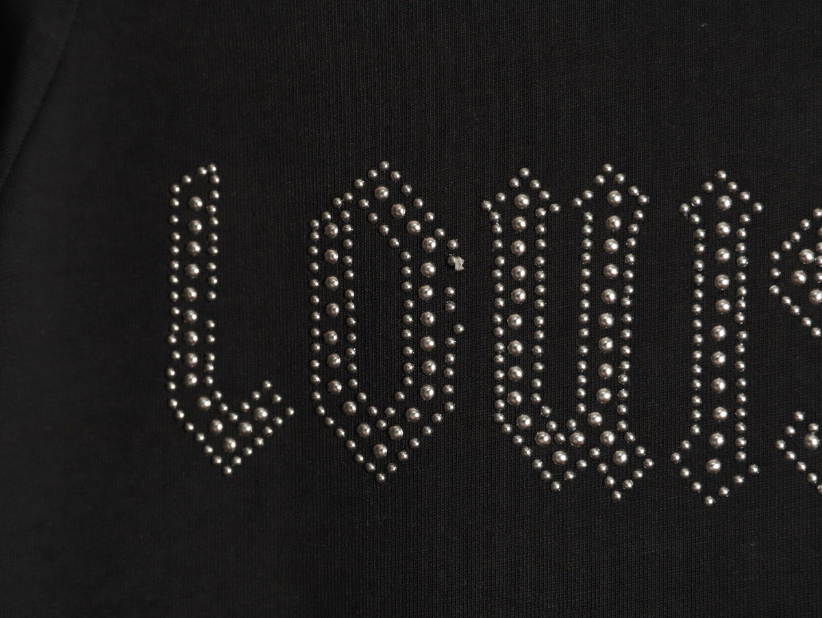 Louis Vuitton Dotted Lettering T-Shirt - Black
