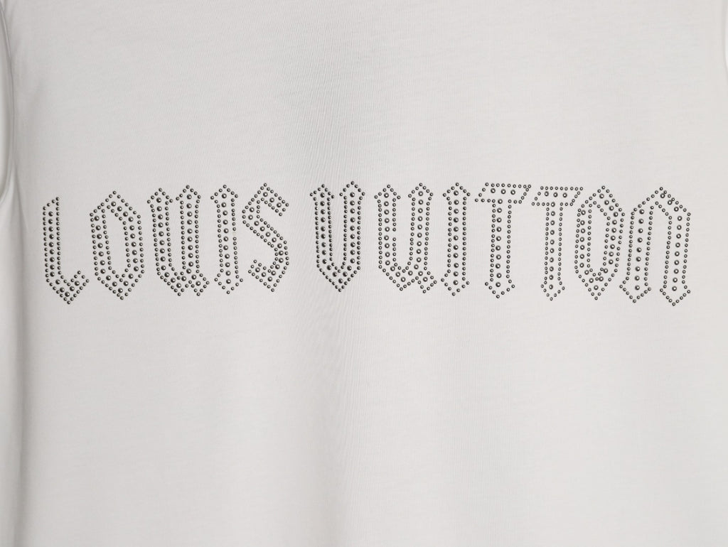 Louis Vuitton Dotted Lettering T-Shirt - White