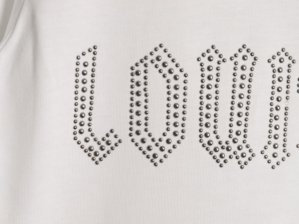 Louis Vuitton Dotted Lettering T-Shirt - White
