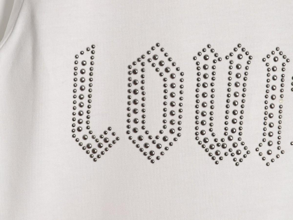 Louis Vuitton Dotted Lettering T-Shirt - White