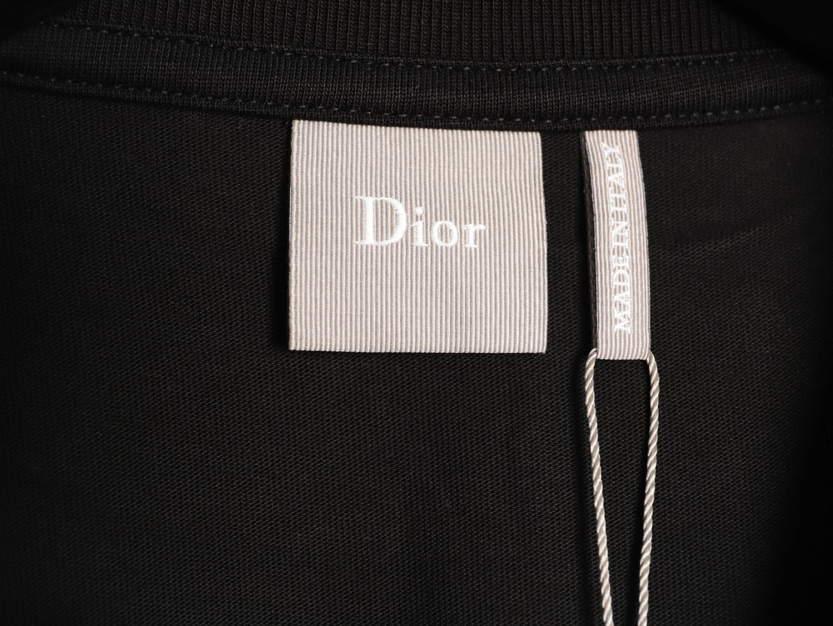 Dior No Dior No Dietrich Text T-Shirt - Black