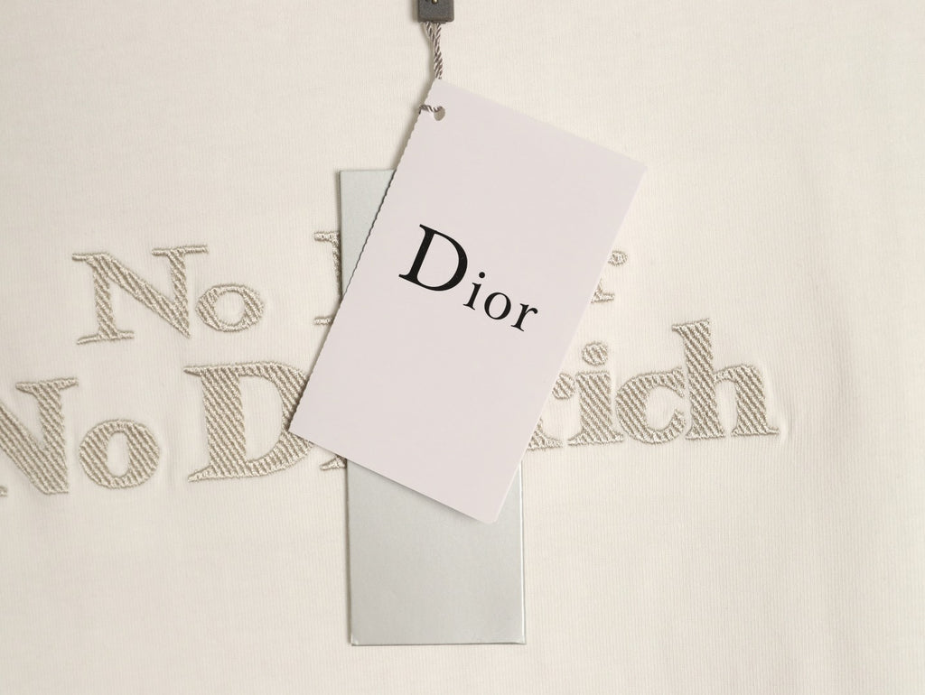 Dior No Dior No Dietrich Text T-Shirt - Off-White