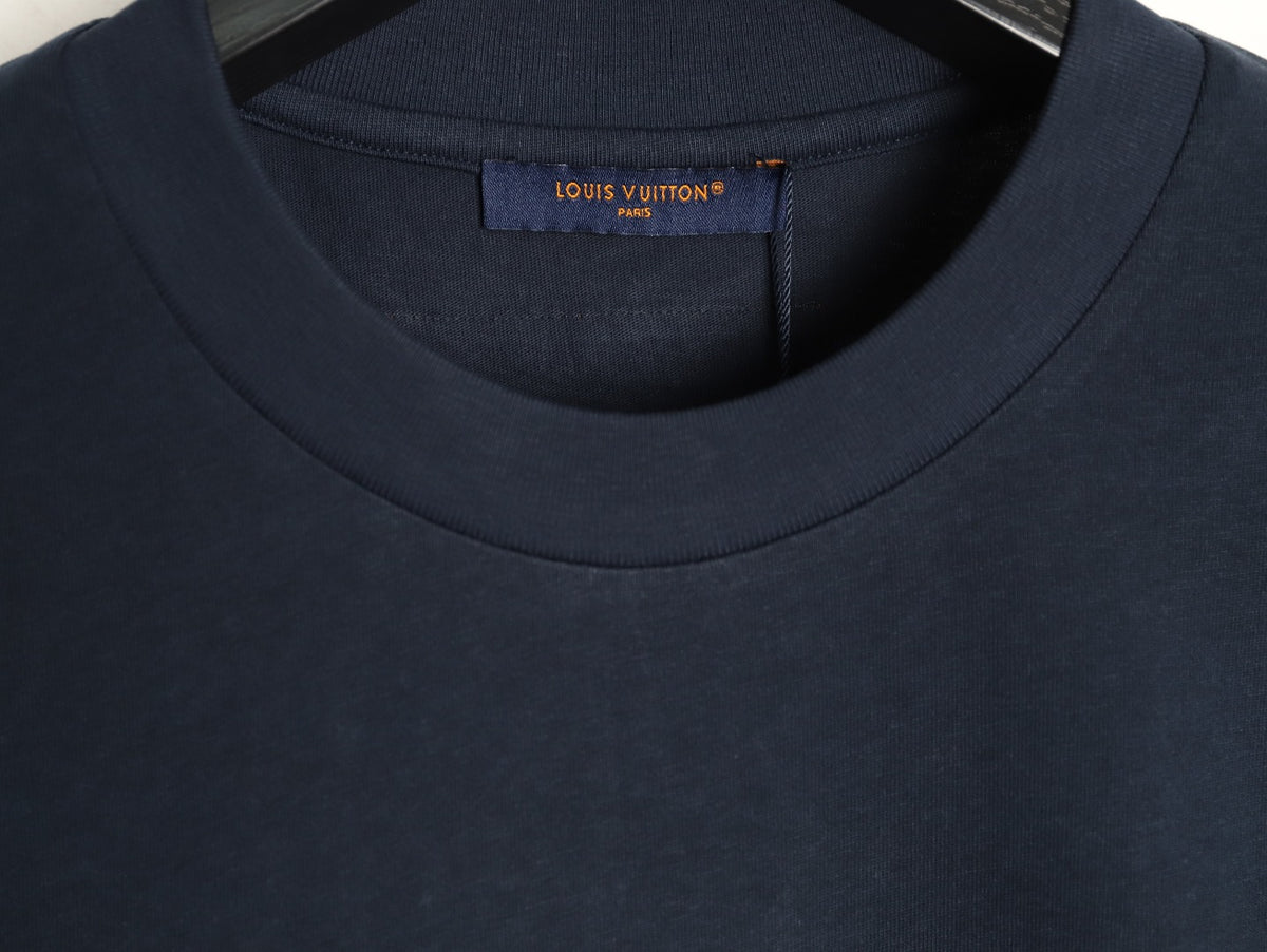 Louis Vuitton Paint-Splash Signature Graphic T-Shirt - Dark Navy