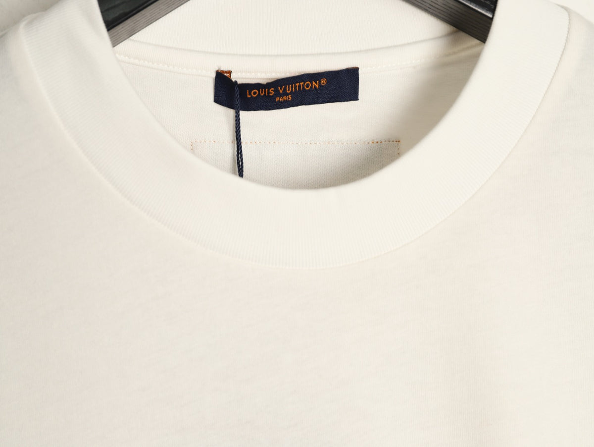 Louis Vuitton Paint-Splash Signature Graphic T-Shirt - Off-White