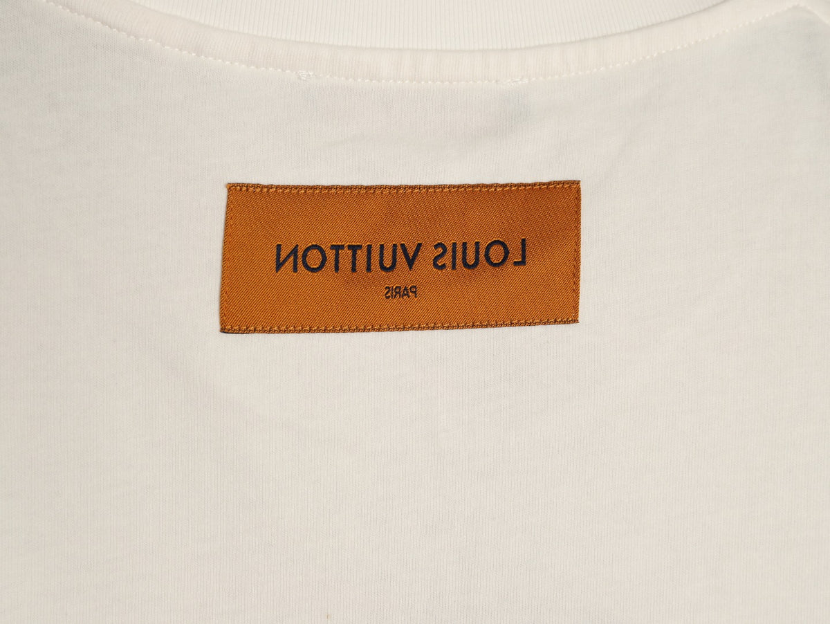 Louis Vuitton Paint-Splash Signature Graphic T-Shirt - Off-White