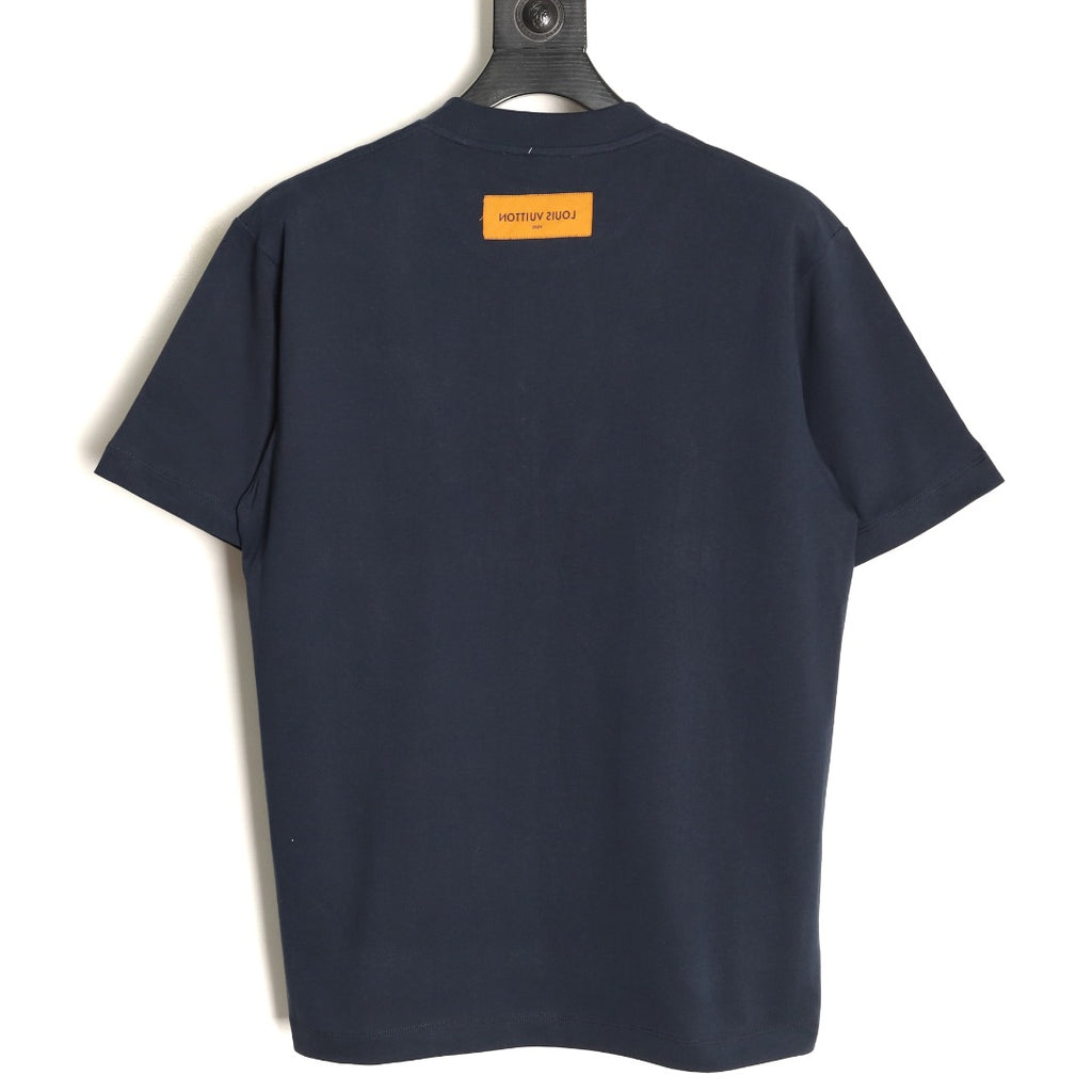 Louis Vuitton Bird Motif Graphic T-Shirt - Dark Navy