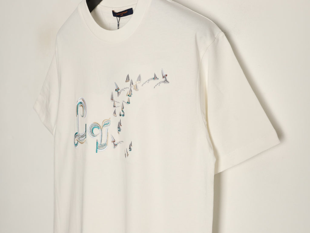 Louis Vuitton Bird Motif Graphic T-Shirt - Off-White