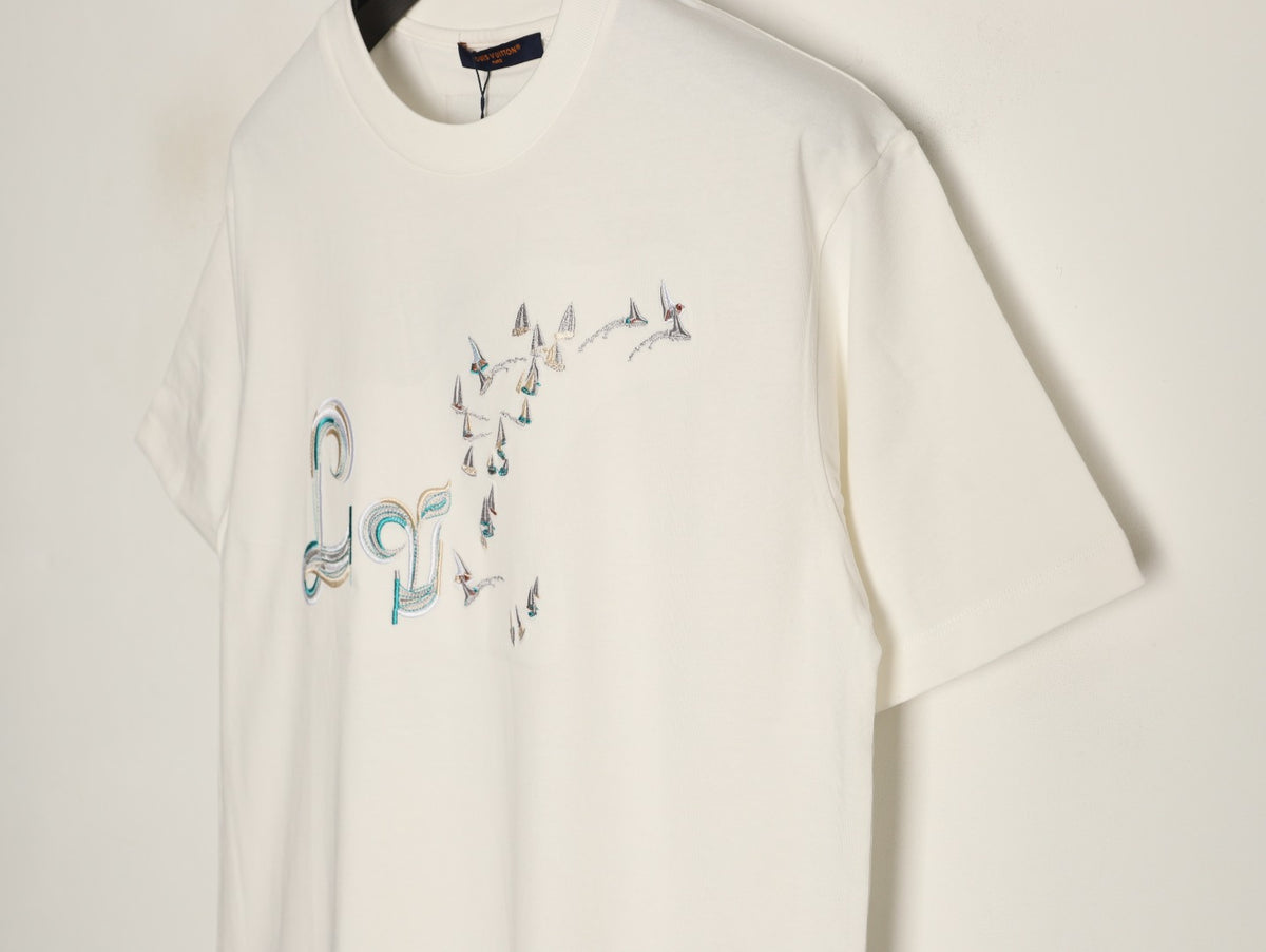Louis Vuitton Bird Motif Graphic T-Shirt - Off-White