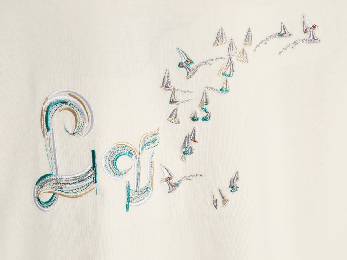 Louis Vuitton Bird Motif Graphic T-Shirt - Off-White
