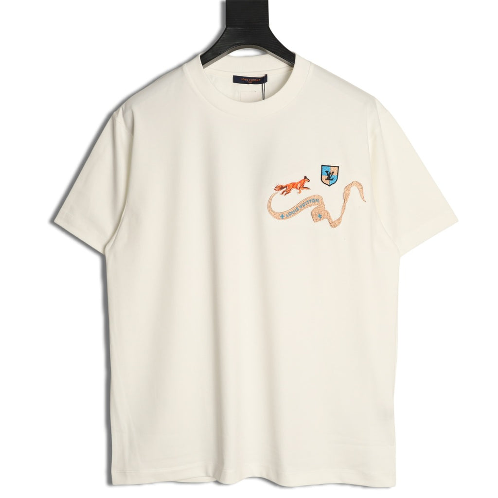 Louis Vuitton Fox and Ribbon Motif T-Shirt - Off-White