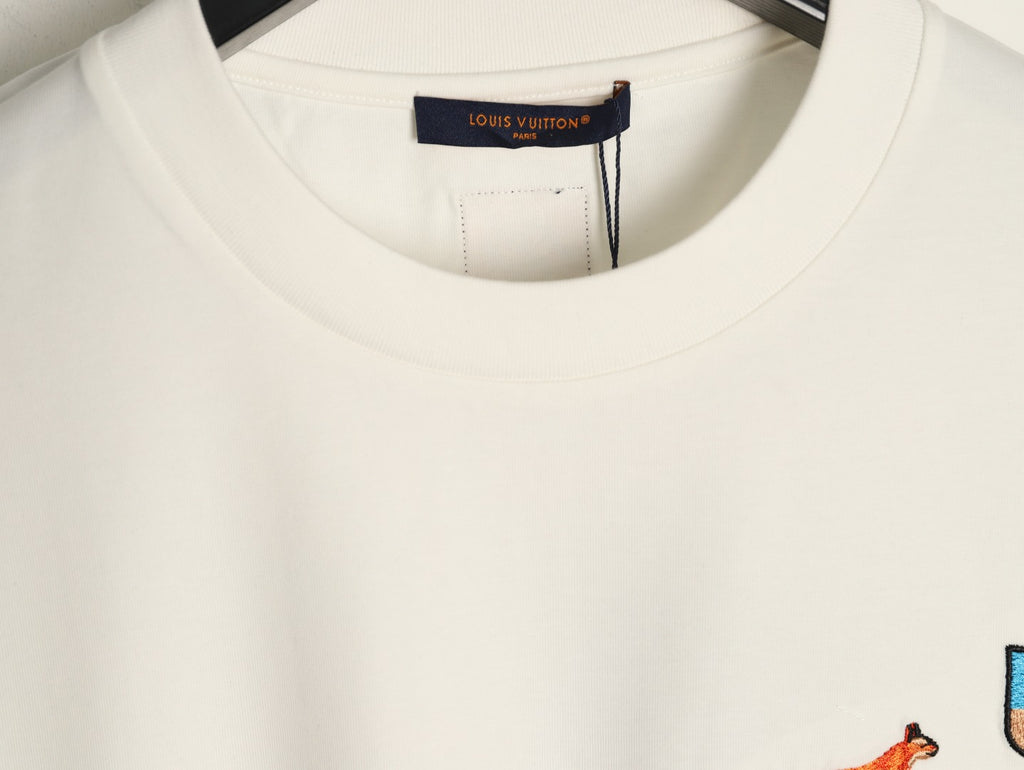 Louis Vuitton Fox and Ribbon Motif T-Shirt - Off-White