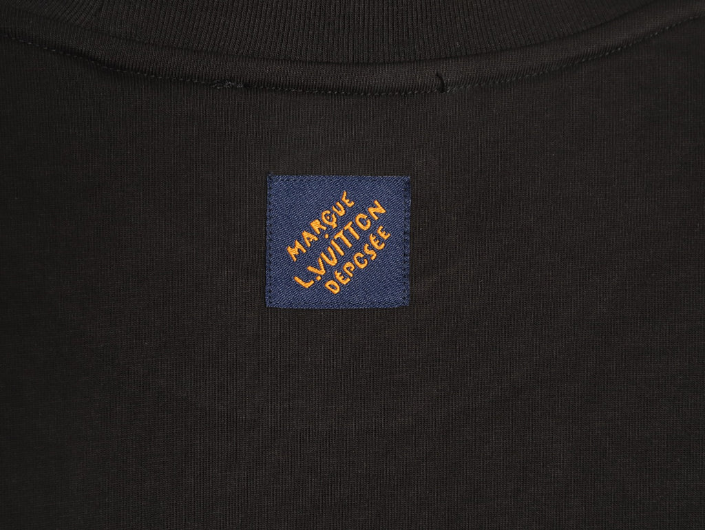 Louis Vuitton Fox and Ribbon Motif T-Shirt - Black