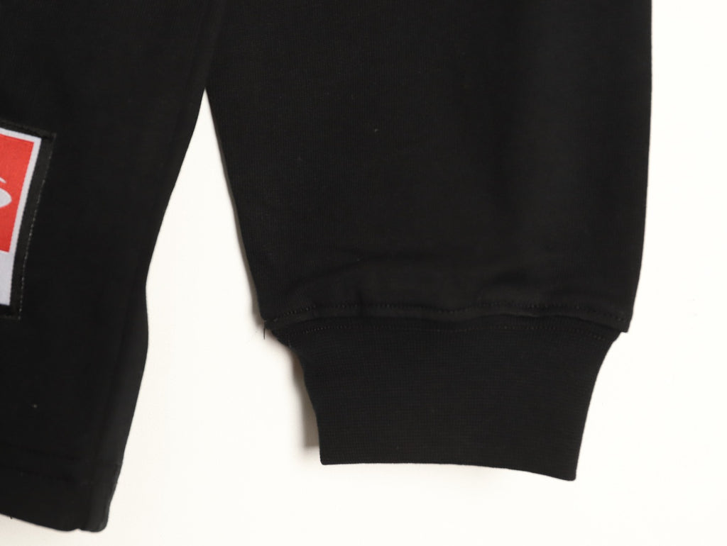 Balenciaga 01 Football-Style Long-Sleeve T-Shirt - Black