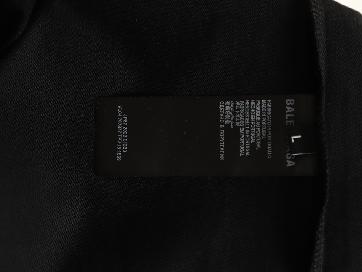 Balenciaga 01 Football-Style Long-Sleeve T-Shirt - Black
