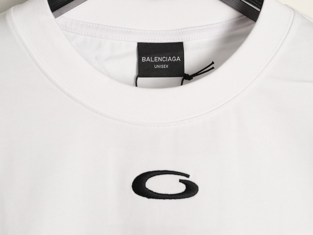 Balenciaga 01 Football-Style Long-Sleeve T-Shirt - White