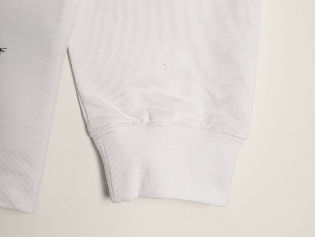 Balenciaga 01 Football-Style Long-Sleeve T-Shirt - White