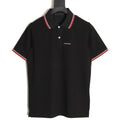 Prada Contrast-Trim Short-Sleeve Polo Shirt - Black