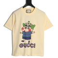 Gucci Cartoon Character Graphic T-Shirt - Pale Yellow