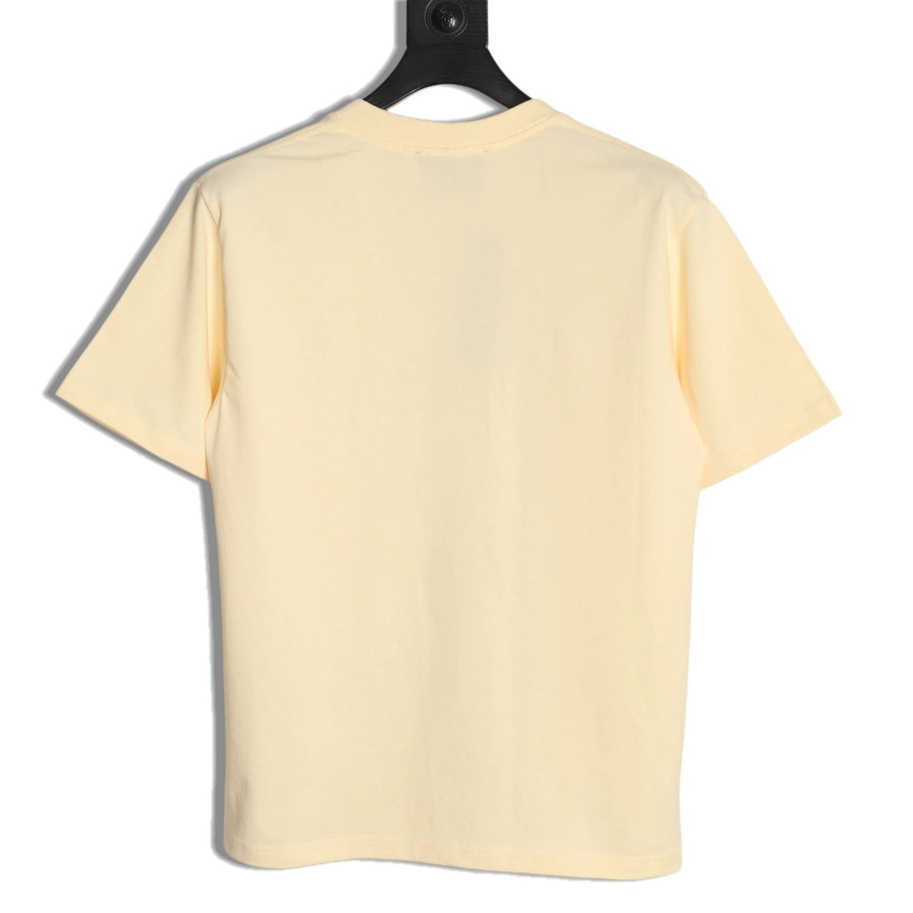 Gucci Cartoon Character Graphic T-Shirt - Pale Yellow