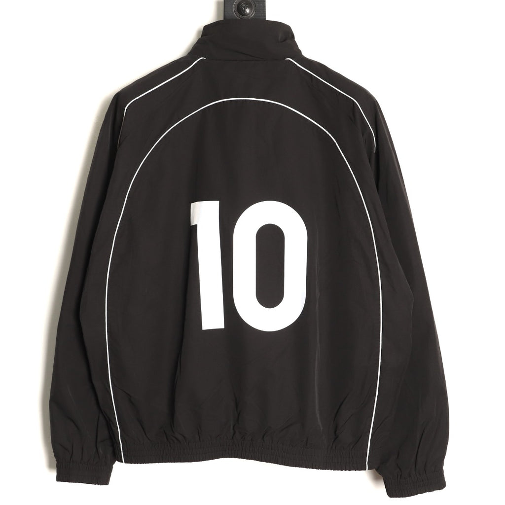 Balenciaga BLCG Badge Number 10 Zip Jacket - Black