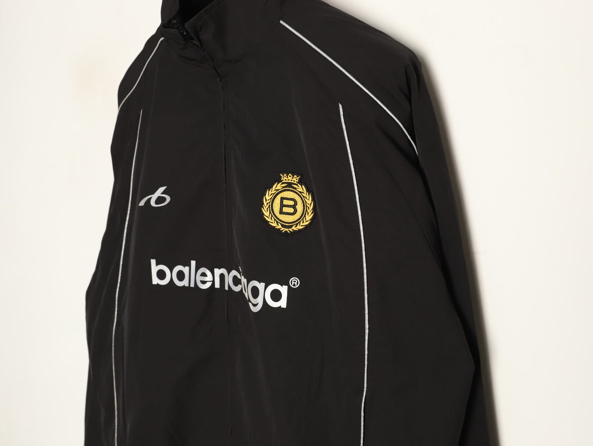 Balenciaga BLCG Badge Number 10 Zip Jacket - Black