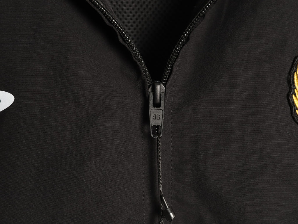 Balenciaga BLCG Badge Number 10 Zip Jacket - Black