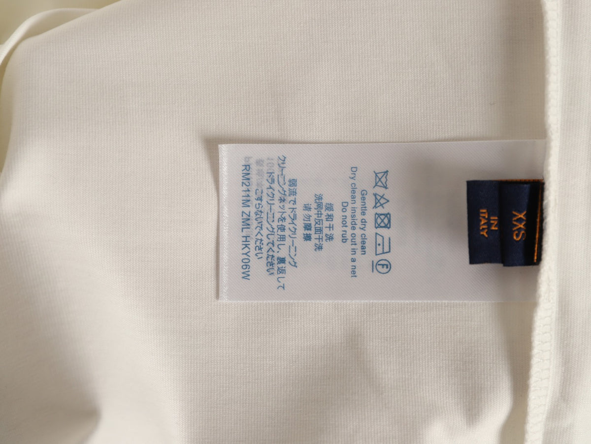 Louis Vuitton Gold-Tone Script Graphic T-Shirt - Off-White