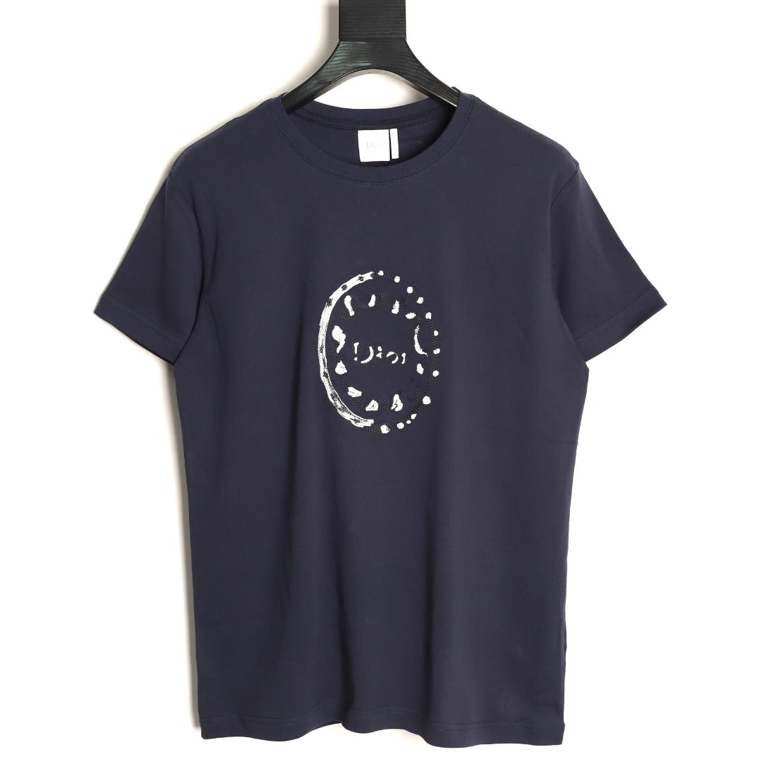 Dior CD Medallion Graphic T-Shirt - Dark Navy
