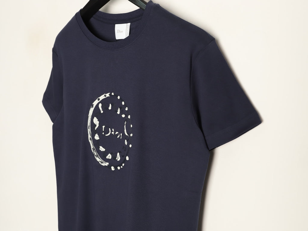 Dior CD Medallion Graphic T-Shirt - Dark Navy