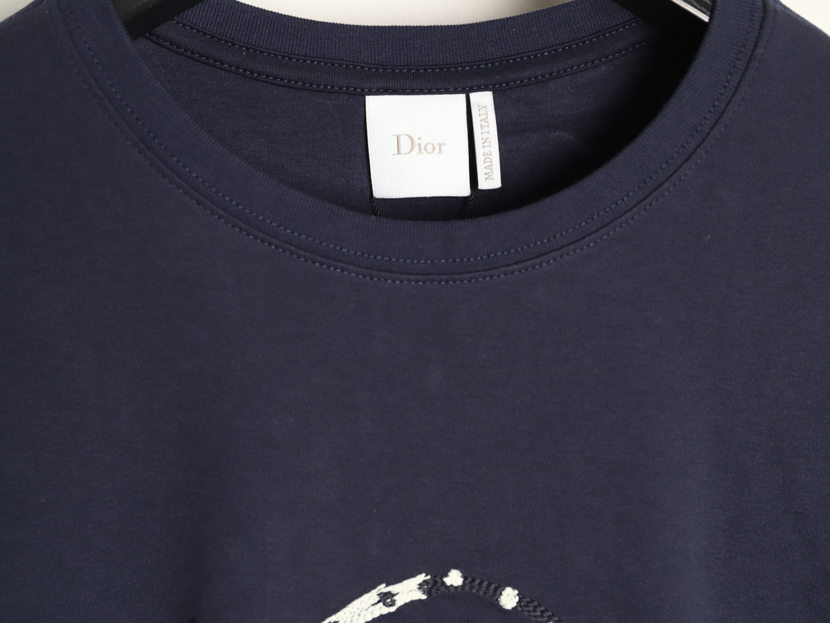 Dior CD Medallion Graphic T-Shirt - Dark Navy