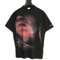 Balenciaga Look Away Portrait Graphic T-Shirt - Black