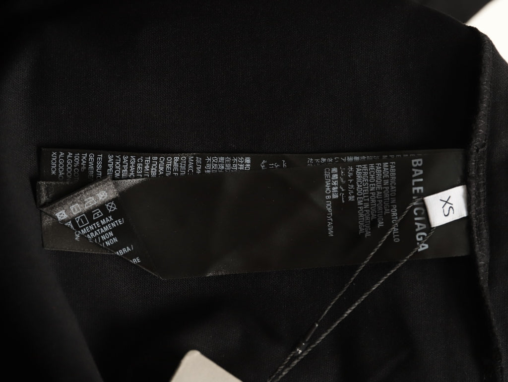 Balenciaga Look Away Portrait Graphic T-Shirt - Black