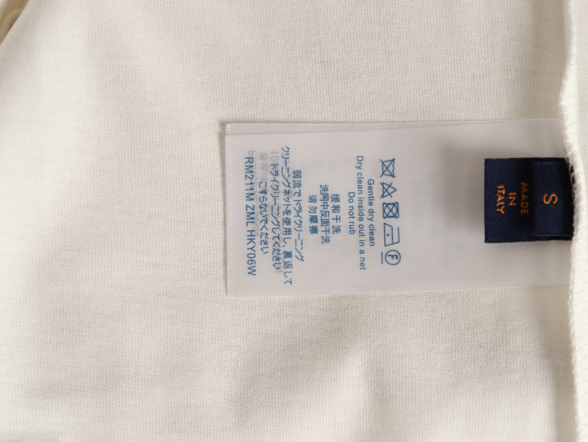 Louis Vuitton Blue-and-White Graffiti Logo T-Shirt - Off-White